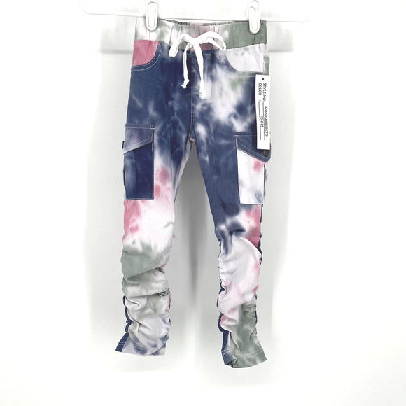 Like an Angel Girl's Tie Dye Legging/Jeggings in Pink/Blue Size 5 - Picture 1 of 6